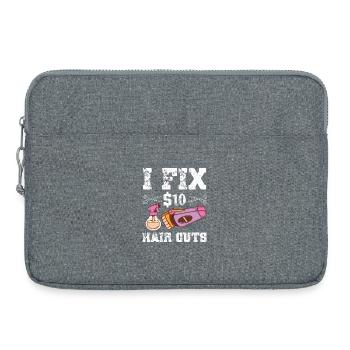 Friseur Friseur Friseur Friseur Friseursalon - Laptoptasche 15" - Grau meliert - Vorne