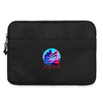 Retro Wave 80s Skyline Electro-Wave Vaporwave - Sacoche pour ordinateur portable 15 pouces - noir - Devant
