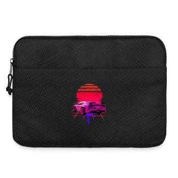 Retro Wave Supercar Sunset - Sacoche pour ordinateur portable 15 pouces - noir - Devant