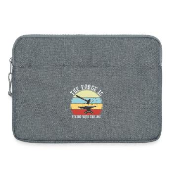 The Forge Is Strong With This One Blacksmith - Laptop bag 15" - heather grey - Front