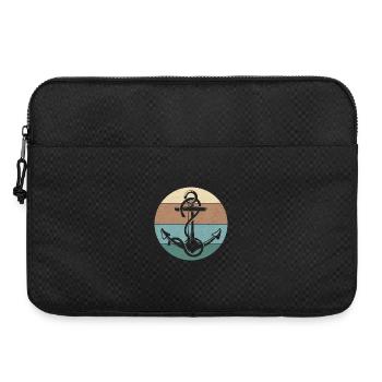 Drôle de voile nautique Sailor Boat Captain Awesome - Sacoche pour ordinateur portable 15 pouces - noir - Devant
