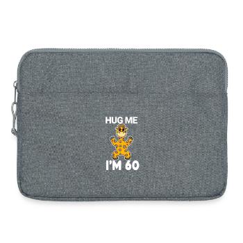 60 Birthday - 60 Years - Hug - Laptop bag 15" - heather grey - Front
