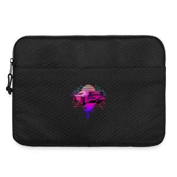 Retro Wave Racing Supercar - Laptoptasche 15" - Schwarz - Vorne