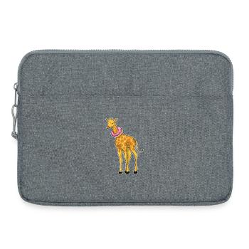 Donut girafe - Sacoche pour ordinateur portable 15 pouces - gris chiné - Devant