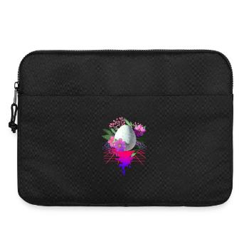 Easter Egg Flowers Art Retro Wave - Laptop bag 15" - black - Front