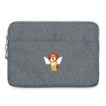 Ailes d’ange de Léo - Sacoche pour ordinateur portable 15 pouces - gris chiné - Devant