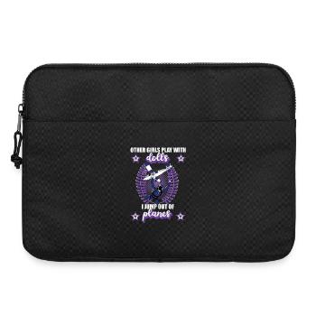 Fallschirmspringen Tandemsprung Mädchen Geschenk - Laptoptasche 15" - Schwarz - Vorne