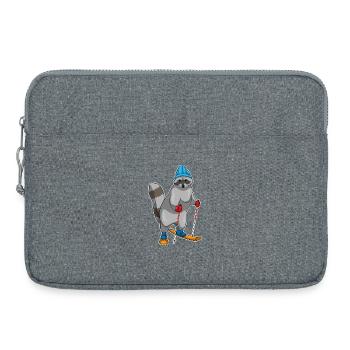 Ski raton laveur - Sacoche pour ordinateur portable 15 pouces - gris chiné - Devant