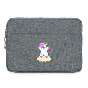 Couronne de licorne - Sacoche pour ordinateur portable 15 pouces - gris chiné - Devant