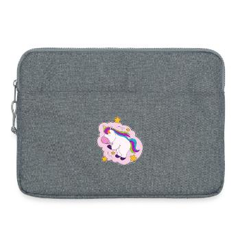 Unicorn Clouds - Laptop bag 15" - heather grey - Front