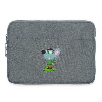 École de pointage des enseignants de souris - Sacoche pour ordinateur portable 15 pouces - gris chiné - Devant