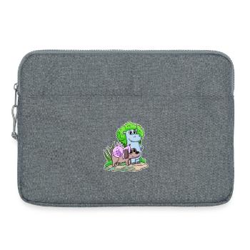 Animaux mignons - Sacoche pour ordinateur portable 15 pouces - gris chiné - Devant