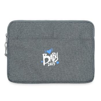 Bébé 2023 - Naissance enceinte 2023 - Bébé garçon - Sacoche pour ordinateur portable 15 pouces - gris chiné - Devant
