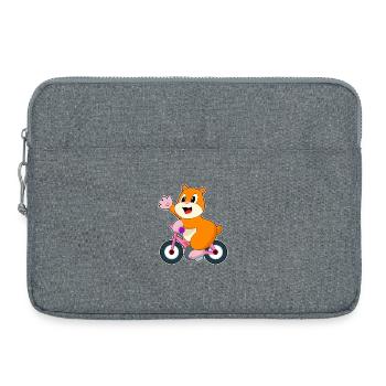 Vélo Hamster - Sacoche pour ordinateur portable 15 pouces - gris chiné - Devant