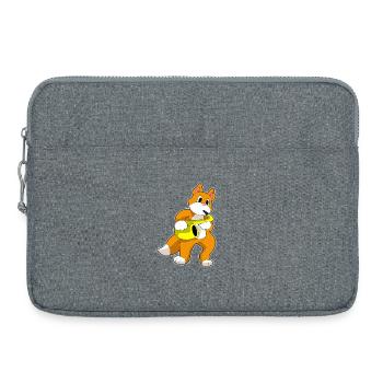 Cat Musician Saxophone Music - Laptop bag 15" - heather grey - Front