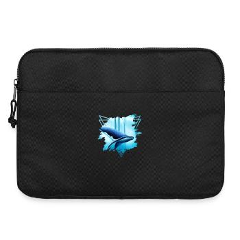 Motif de requin-baleine : Une majesté - Sacoche pour ordinateur portable 15 pouces - noir - Devant