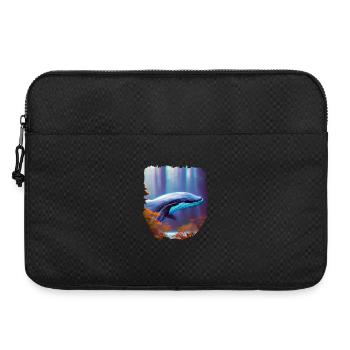 Surréalisme Art Baleine dans la forêt - Sacoche pour ordinateur portable 15 pouces - noir - Devant