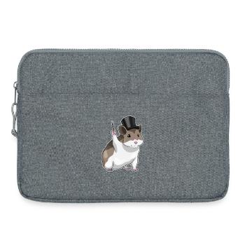 Hamster Wizard Wand - Laptop bag 15" - heather grey - Front