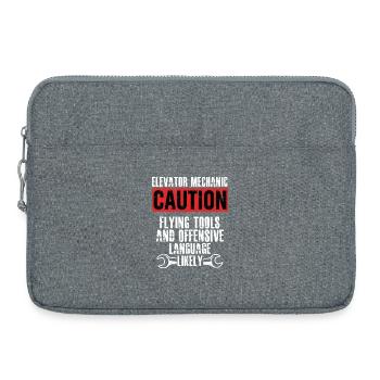 Elevator Mechanic Flying Tools Technician - Laptop bag 15" - heather grey - Front
