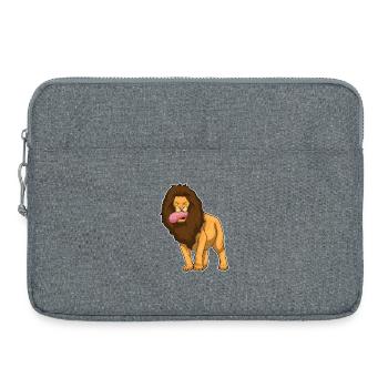 Löwe Fleisch - Laptoptasche 15" - Grau meliert - Vorne