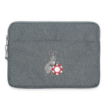 Bunny Poker Jetons de poker - Sacoche pour ordinateur portable 15 pouces - gris chiné - Devant
