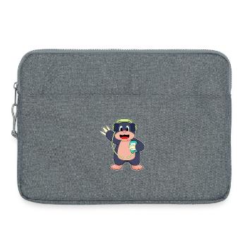 Mole Headphones Music - Laptop bag 15" - heather grey - Front