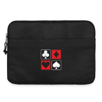 Poker Card Gambling Casino Gambler Game Hand Bluff - Sacoche pour ordinateur portable 15 pouces - noir - Devant
