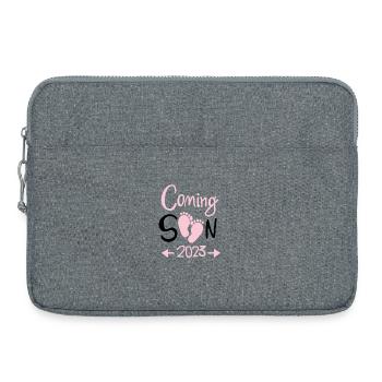 Enceinte 2023 - Sacoche pour ordinateur portable 15 pouces - gris chiné - Devant