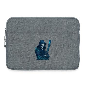 Faucheuse avec pipe d’herbe - Sacoche pour ordinateur portable 15 pouces - gris chiné - Devant
