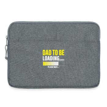 Papa homme à charger s’il vous plaît attendre drôle nouveau papa - Sacoche pour ordinateur portable 15 pouces - gris chiné - Devant