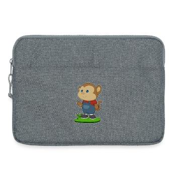 Monkey Craftsman Hammer Craft - Laptop bag 15" - heather grey - Front
