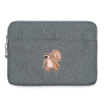wütendes Eichhörnchen - Laptoptasche 15" - Grau meliert - Vorne