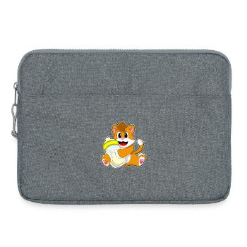 Cat Baby Bottle Milk - Laptop bag 15" - heather grey - Front
