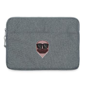 cool platypus with sunglasses - Laptop bag 15" - heather grey - Front