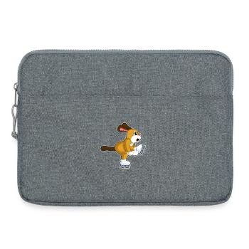 Patins à glace pour chiens - Sacoche pour ordinateur portable 15 pouces - gris chiné - Devant