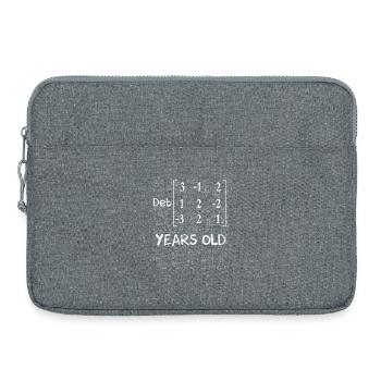 29th birthday 29 years matrix determinant - Laptop bag 15" - heather grey - Front