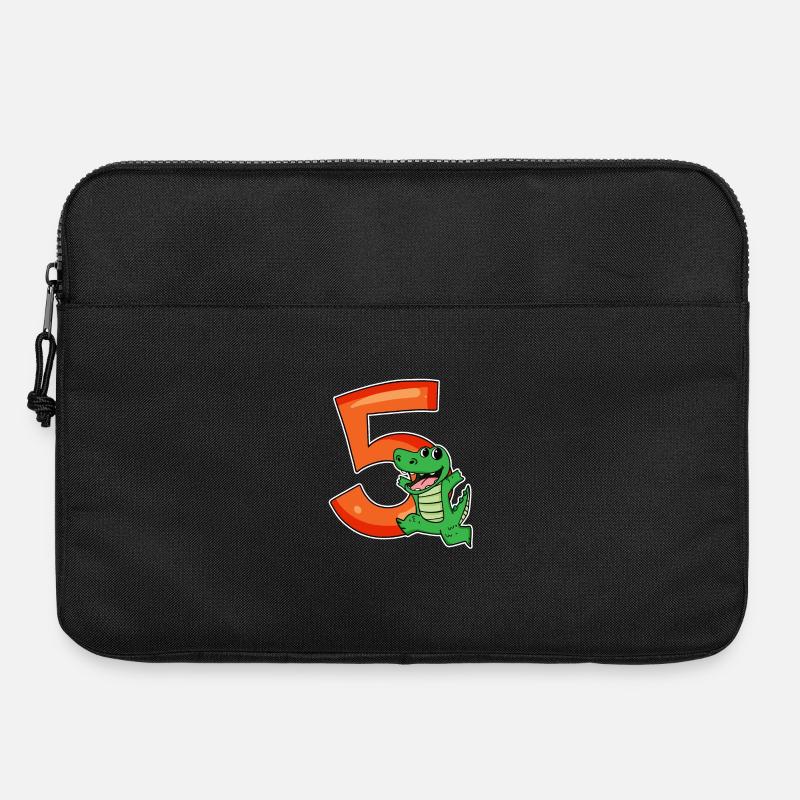 5 Compleanno 5 anni con motivo animale - cinque - Borsa per laptop 15" - nero