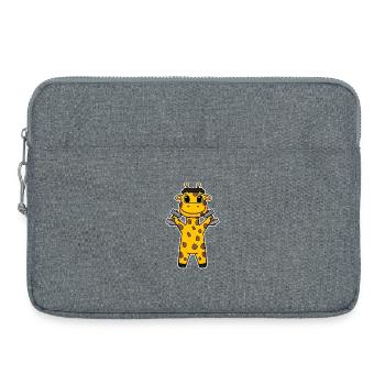 Giraffe Dumbbell Training Strength Training Fitness - Sacoche pour ordinateur portable 15 pouces - gris chiné - Devant