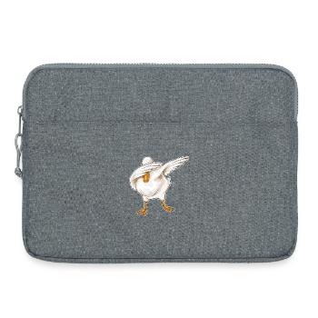 Danse hip-hop duck - Sacoche pour ordinateur portable 15 pouces - gris chiné - Devant