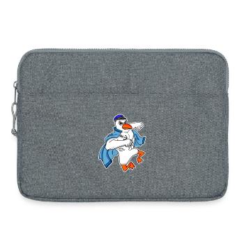 Möwe Kapitän Faust - Laptoptasche 15" - Grau meliert - Vorne