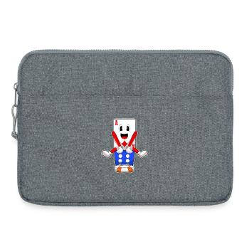 Poker Poker Jetons Cartes de poker - Sacoche pour ordinateur portable 15 pouces - gris chiné - Devant