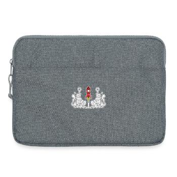 Lancement de fusée - Sacoche pour ordinateur portable 15 pouces - gris chiné - Devant