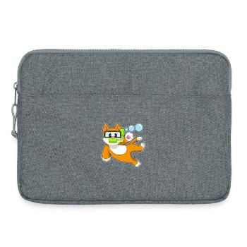 Cat Diver Snorkel Diving - Laptop bag 15" - heather grey - Front
