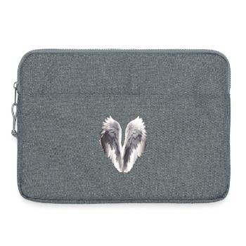 Ailes d’ange - Sacoche pour ordinateur portable 15 pouces - gris chiné - Devant