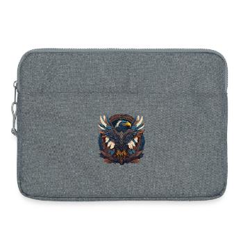 Native American Adler Indianer Falke Tier - Laptoptasche 15" - Grau meliert - Vorne