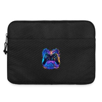 Neonfarben Graffiti Gaming Controller - Laptoptasche 15" - Schwarz - Vorne