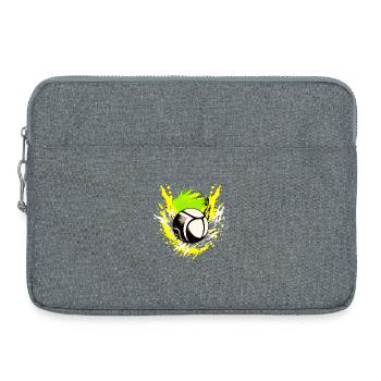 Volleyball Logo - Sacoche pour ordinateur portable 15 pouces - gris chiné - Devant