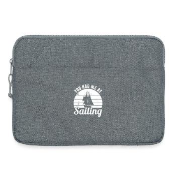 Blague de voile - Sacoche pour ordinateur portable 15 pouces - gris chiné - Devant