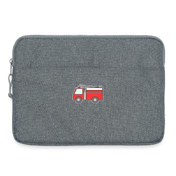 Fire Brigade Car - Laptop bag 15" - heather grey - Front