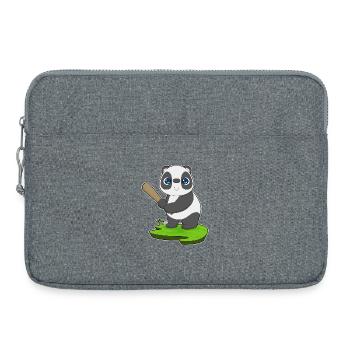 Panda Baseball Battes de baseball - Sacoche pour ordinateur portable 15 pouces - gris chiné - Devant